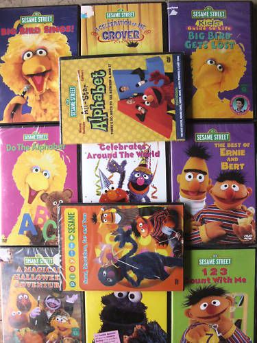 11 HUGE LOT Assorted SESAME STREET EDUCATIONAL DVD NEW  