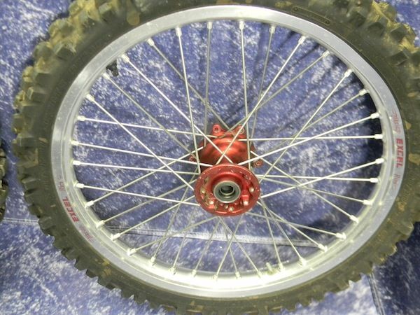 CRF 450 R EXCEL WHEEL SET CRF450 CRF250 CR250 WHEELS HONDA RIMS RED 