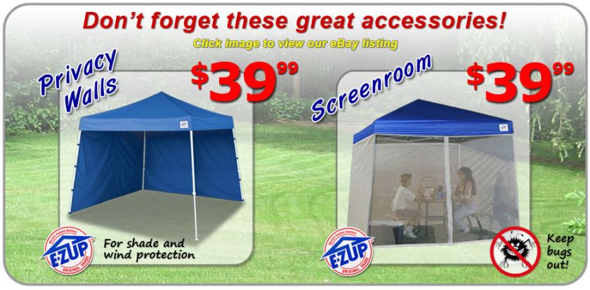 10 x 10 EZ UP Sierra II Pop Up Gazebo Tailgating Tent  