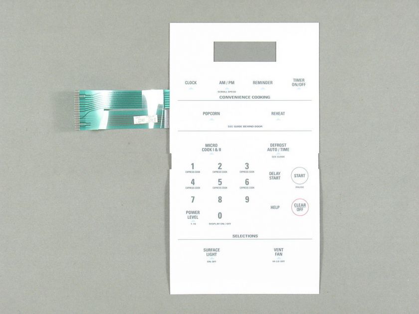 New OEM GE Microwave Touch Panel Assembly WB27X1117  