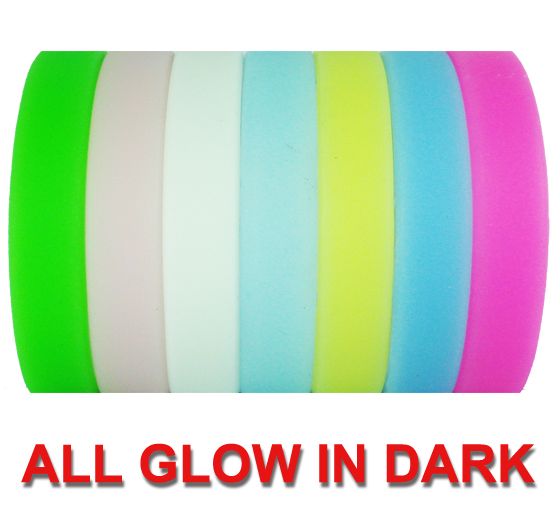 glow in dark silicone wristbands bracelets