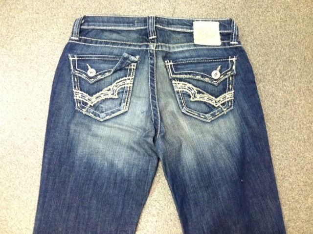   Sale Item Premium Denim BIG STAR JEANS Maddie Mid Boot Flap   White 4S