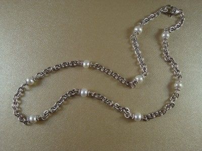 Judith Ripka Sterling Silver Cultured Freshwater Pearl Necklace  