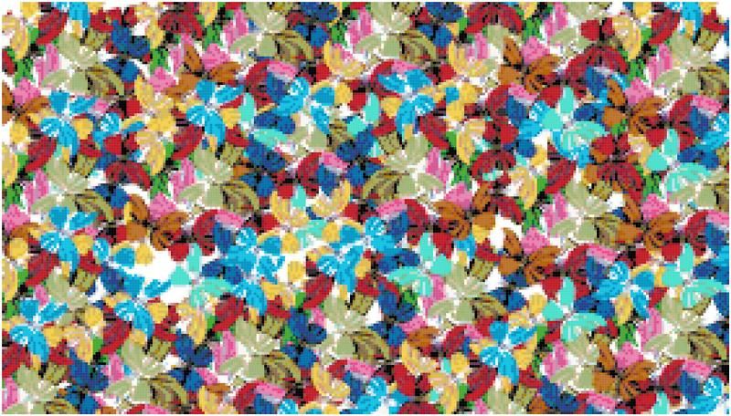 Kaleidoscope Butterflies Counted Cross Stitch Pattern  