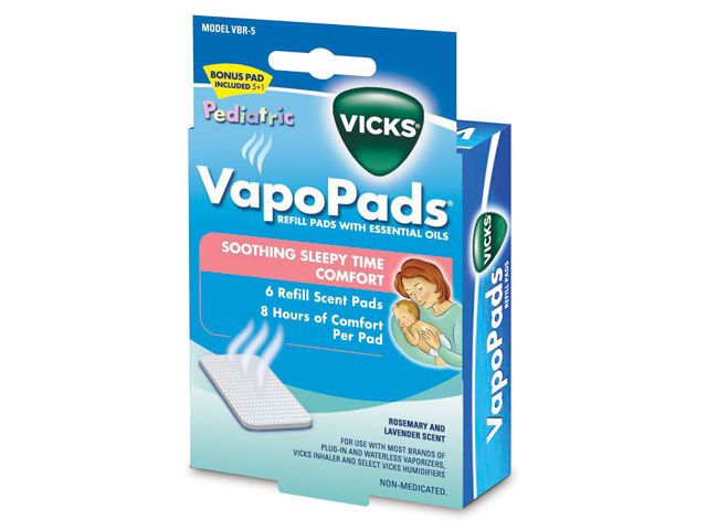 Vicks Pediatric Sleepytime Waterless Vaporizer Scented Pads   6 pc 