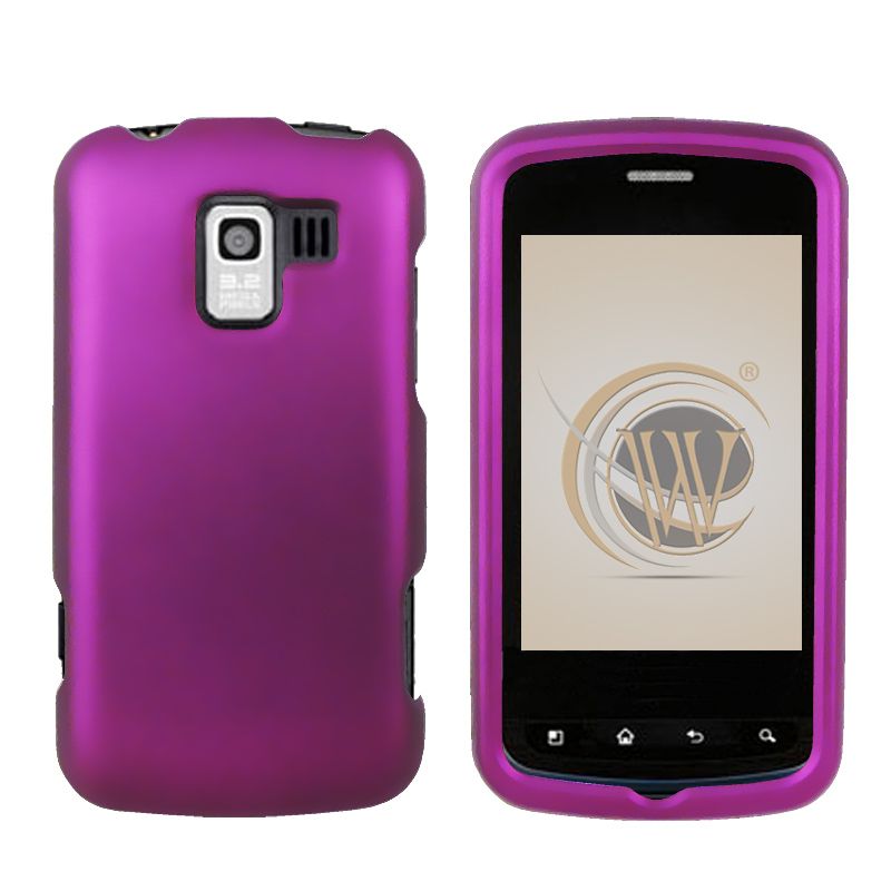 NEW LG Enlighten VS700 VERIZON CELL PHONE SOLID PURPLE SKIN HARD CASE 