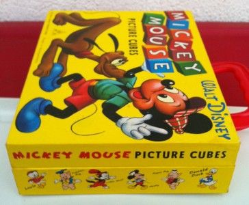   SOUVENIR MICKEY MOUSE PICTURE CUBES GERMANY MADE RARE 1975 + BONUS