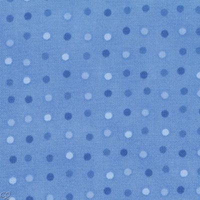 Moda Fabric Me My Sister Happy Pollen Dots Balmy Blue  