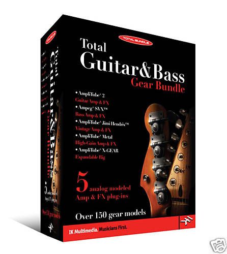 NEW IK MULTIMEDIA GUITAR AND & BASS GEAR BUNDLE  