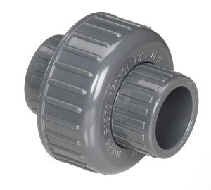 PVC Union, Slip x Slip, Fits Sch 40 & Sch 80 Pipe  