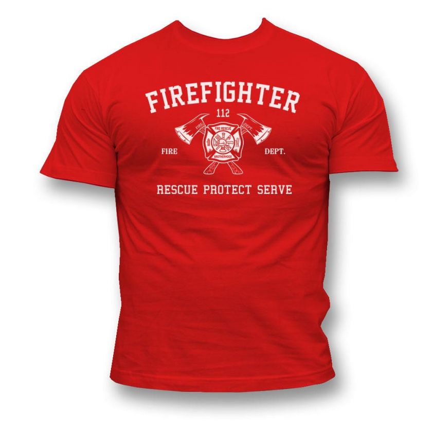 FIREFIGHTER TSHIRT FIRE BRIGADE TSHIRTS  