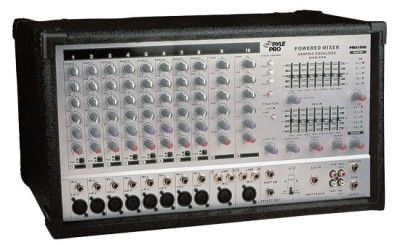 Pyle PMX1006 10 Channel 800 Watts Powered Stereo Mixer