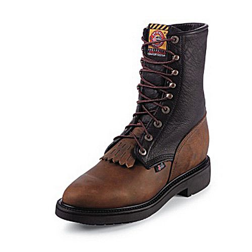 Mens JUSTIN BOOTS AGED BARK 752  