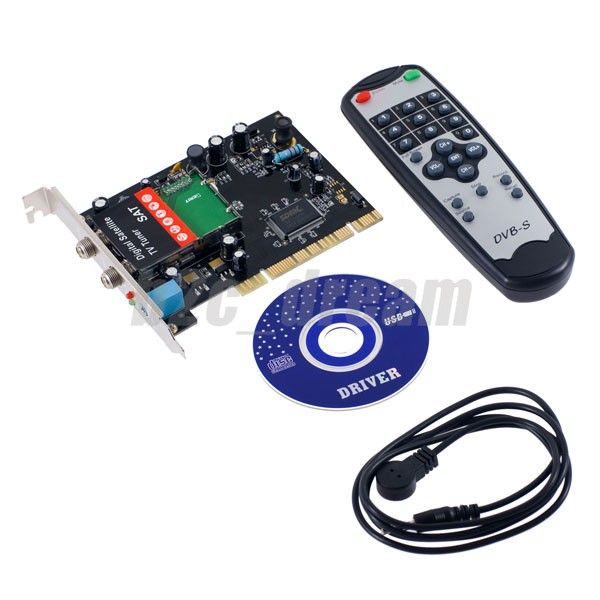 Digital Satellite DVB S HDTV TV Tuner Video Capture PCI Card + Remote 