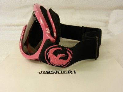 New DRAGON DIXT GOGGLES Pink Icon logo w/Jet Lens + Bonus Ionized 