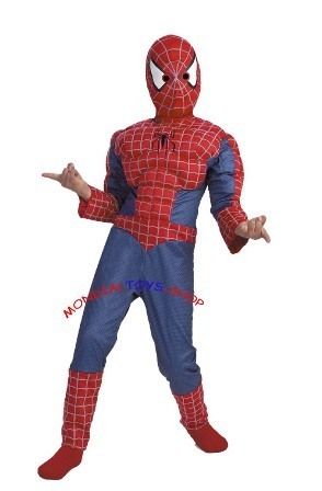 COSTUME DI CARNEVALE VESTITO SPIDER MAN 3 TG4 7/10 ANNI  