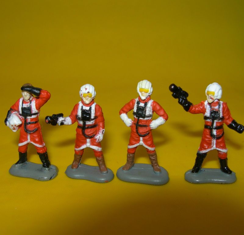 STAR WARS Micro Machines REBEL PILOTS Figures LOT  