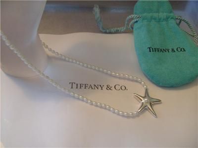 Tiffany & Co. Pearl Starfish & Sterling Silver Necklace  