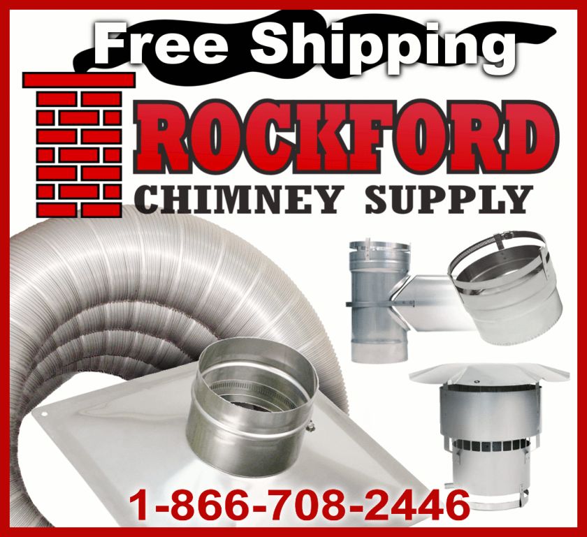 Rock Flex 316Ti Flexible Stainless Steel Chimney Liner Kit