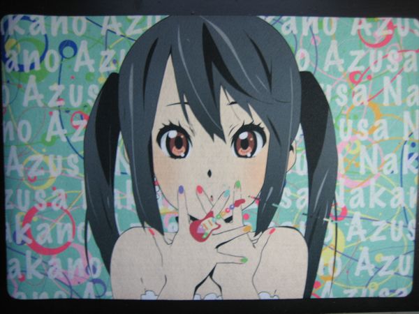 Anime K ON Nakano Azusa table card game wall play mat  