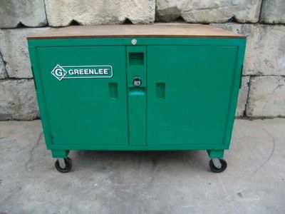 GREENLEE CABINET TOOL BOX CHEST WORK BENCH 3460/38721 GREAT SHAPE 