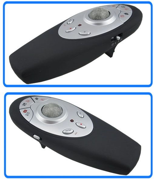 Wireless Remote Presenter Trackball Mouse Laser Pointer  