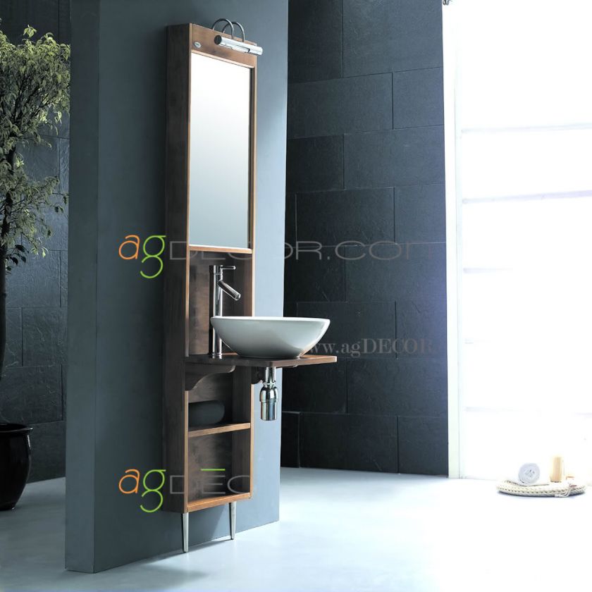 Modern Single Narrow Bathroom Mirror Cabinet Vanity 18  