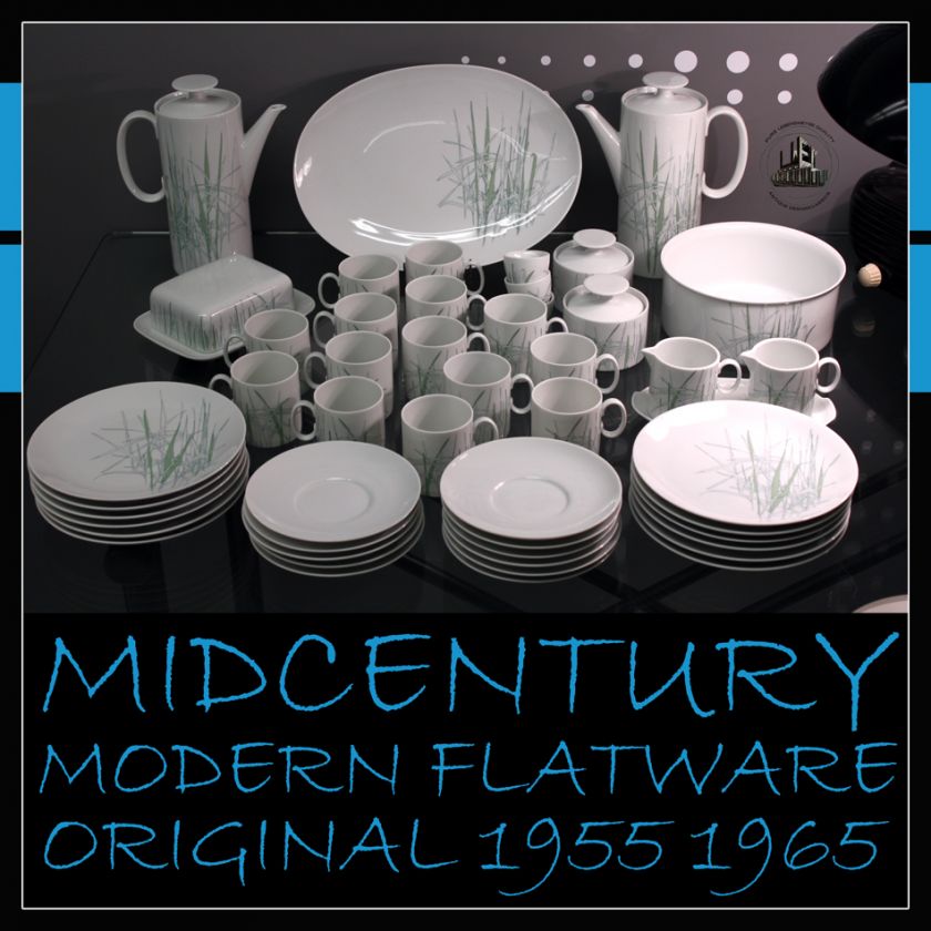   MIDCENTURY MODERN FLATWARE DISHES VAISSELLE POST ART DECO BAUHAUS