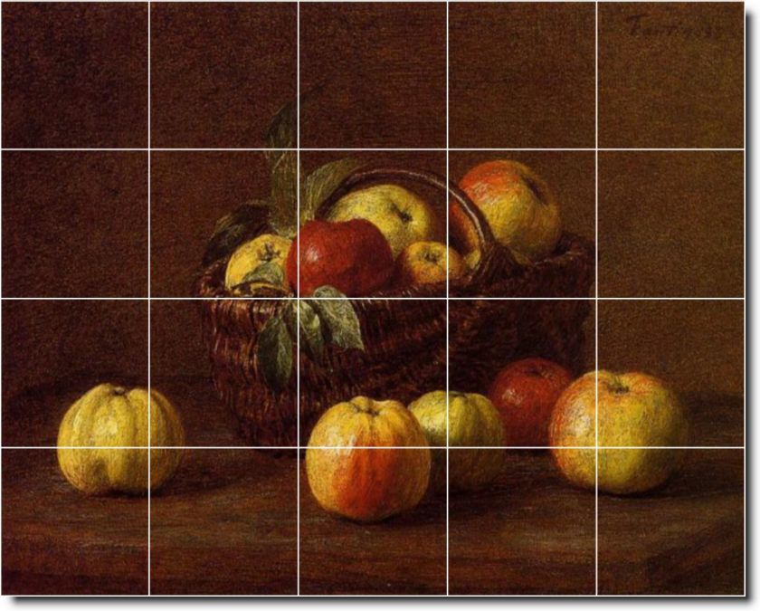 Top 20 Famous Fruits & Vegetables Painting Tile Murals  