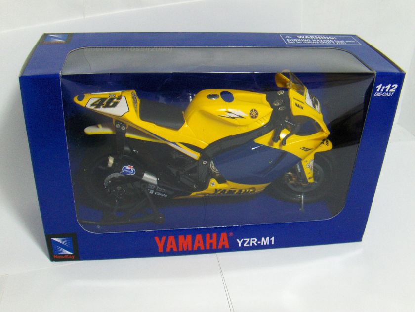 Yamaha YZR M1 Motorcycle 1 12 Die cast Rider Valentino Rossi 2006 #46 